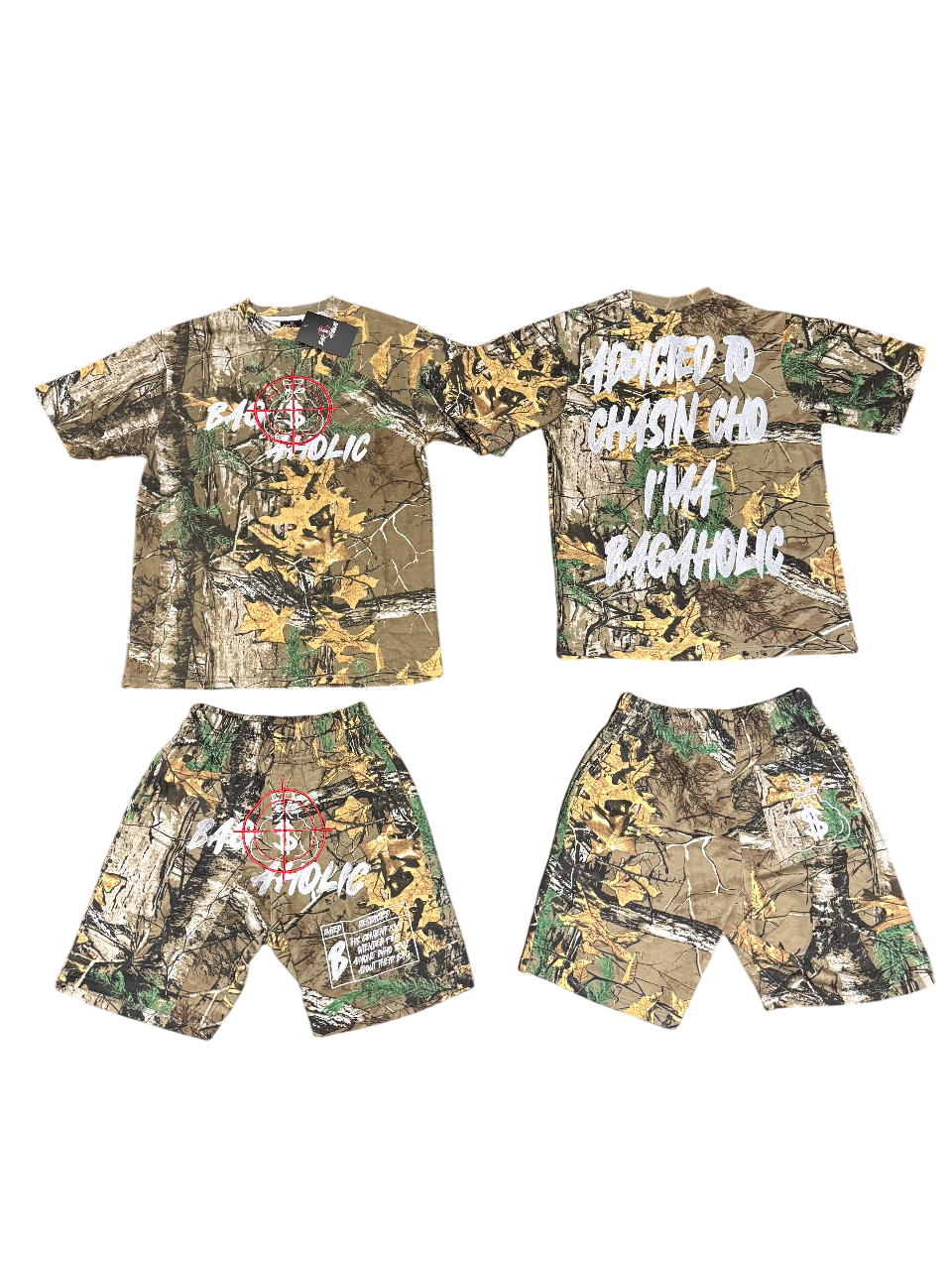 BAGAHOLIC (ATCCIB) T-Shirt/Short Set (Camo)