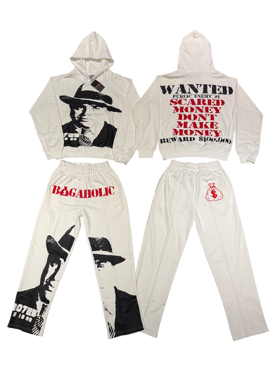 BAGAHOLIC (SMDMM) Sweatsuit (White)
