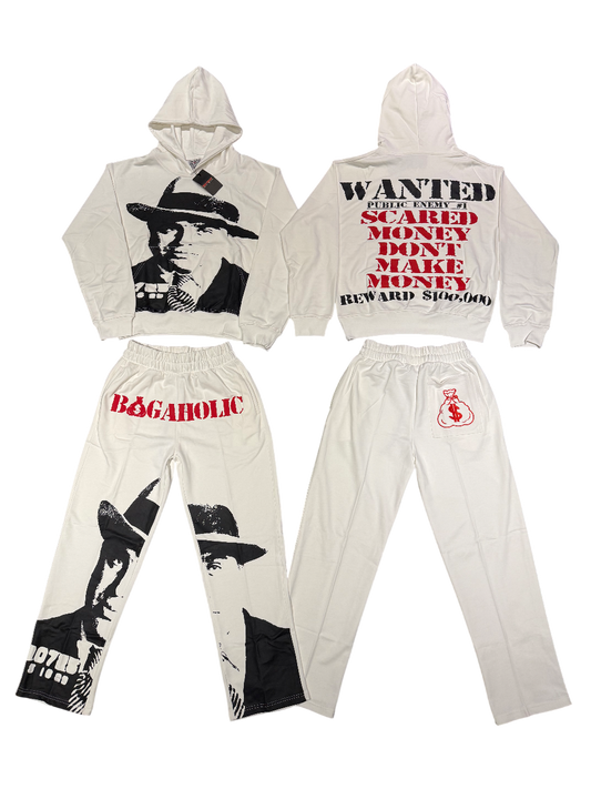 BAGAHOLIC (SMDMM) Sweatsuit (White)