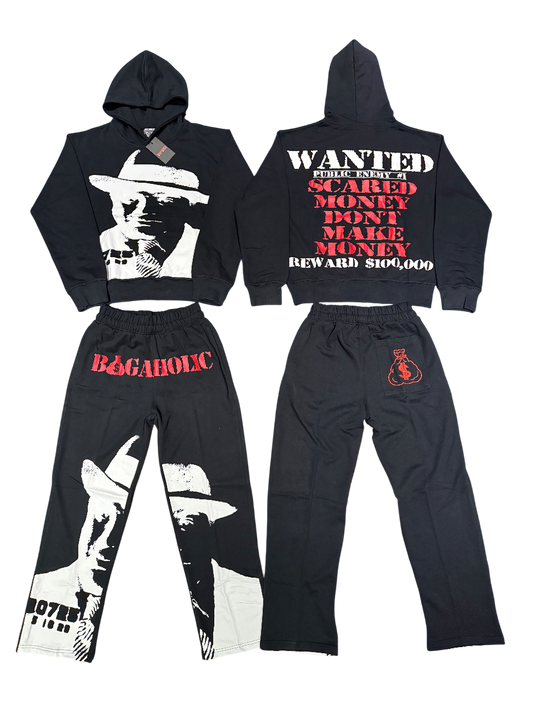 BAGAHOLIC (SMDMM) Sweatsuit (Black)